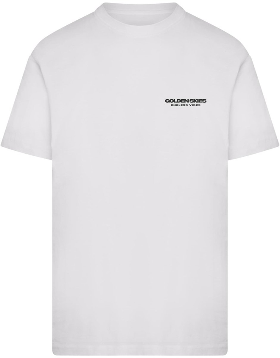 Mister Tee Golden Skies Endless Vibes Heren Tshirt S Wit