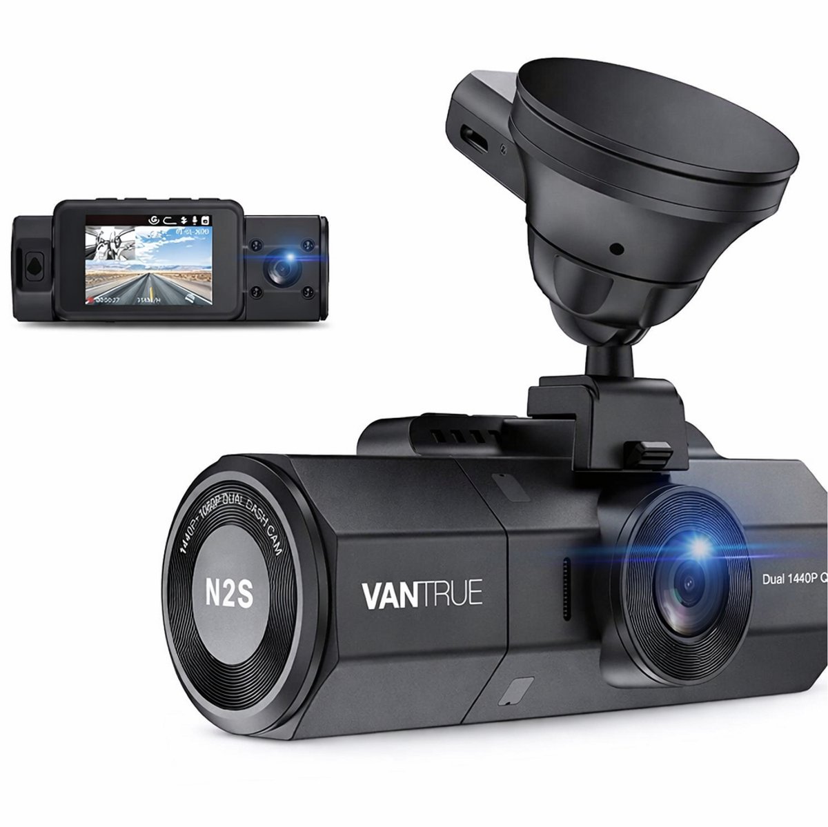 Vantrue N2S - Dashcam auto - 4K - Dual camera - GPS