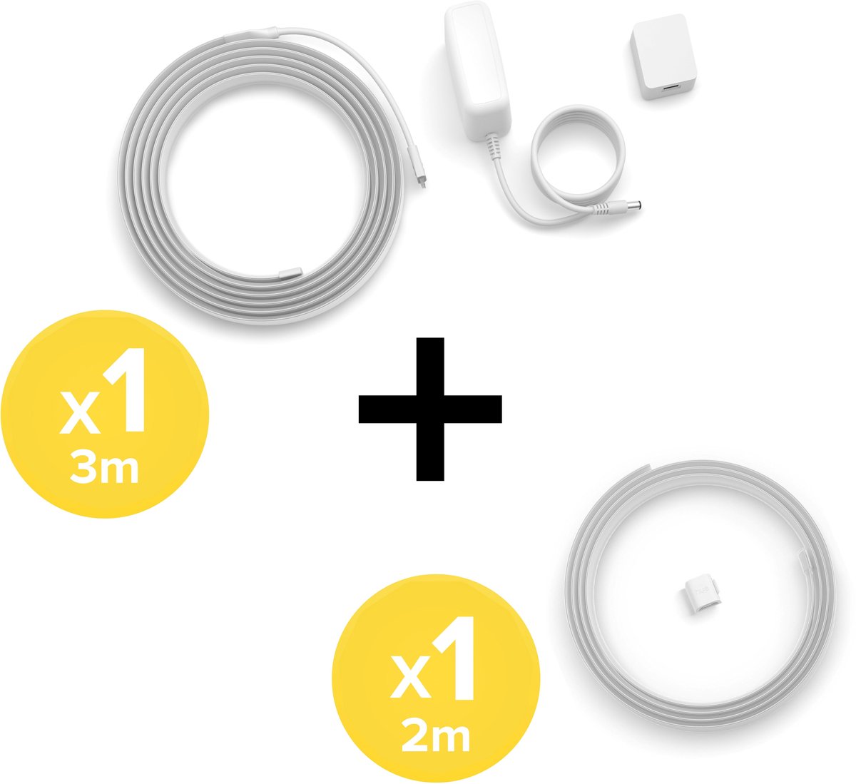 Philips Hue Flux LED strip 5 Meter - Wit en Gekleurd Licht - Light Strip - Incl. Voedingskabel - Hue White and Color Ambiance — afbeelding 3