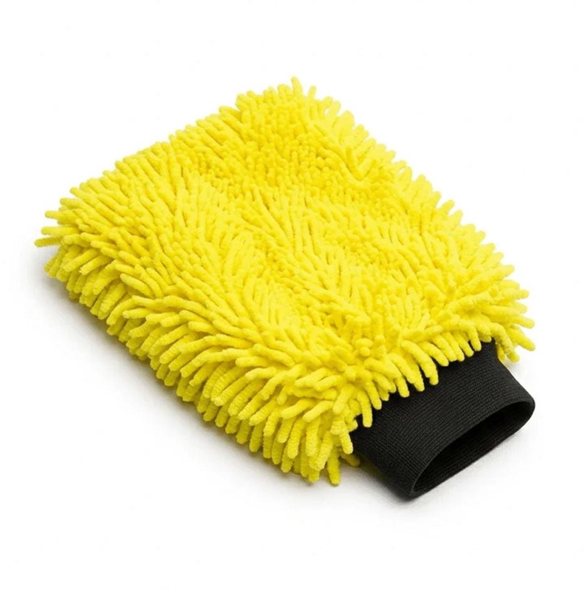 Glossio Auto Reinigings Washandschoen Washmitt met Absorberende Microvezel voor Streeploos Glansresultaat Geel