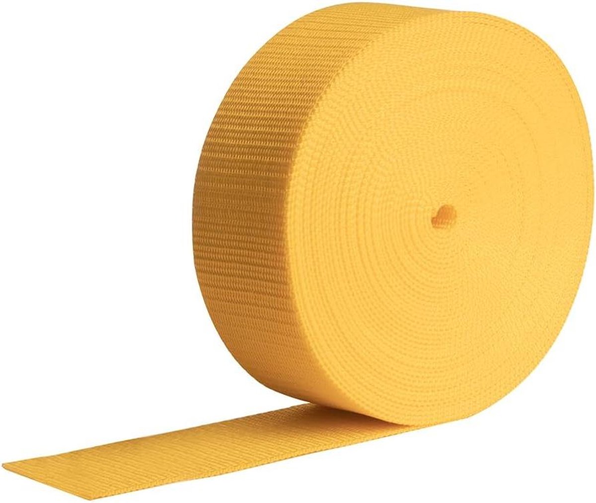 Polypropyleen Band - Singelband Tape - Bagage Vastzetten - Zware Kwaliteit - 38mm - 3 Meter - Geel