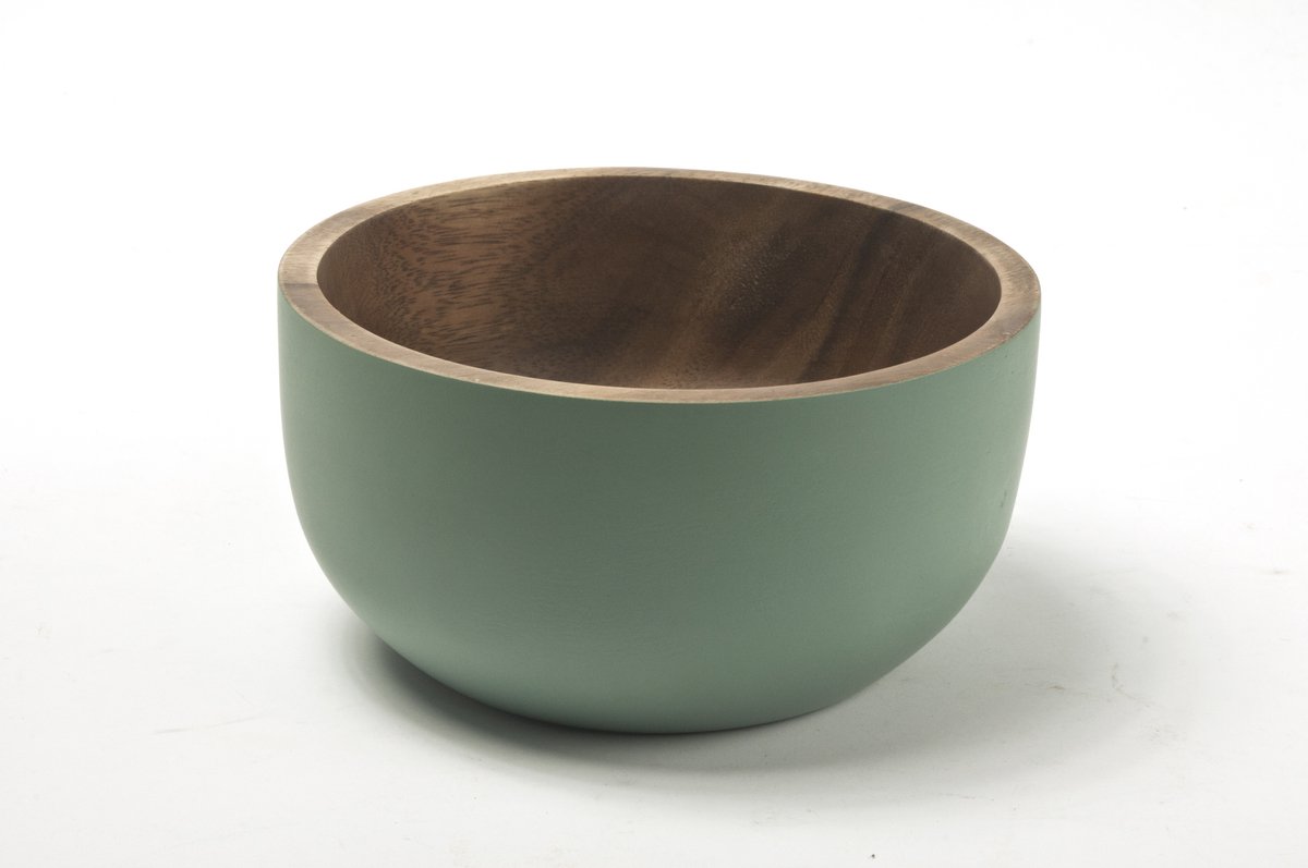 Schaal Aca Rond 16,5cm Rustic Blauw Groen