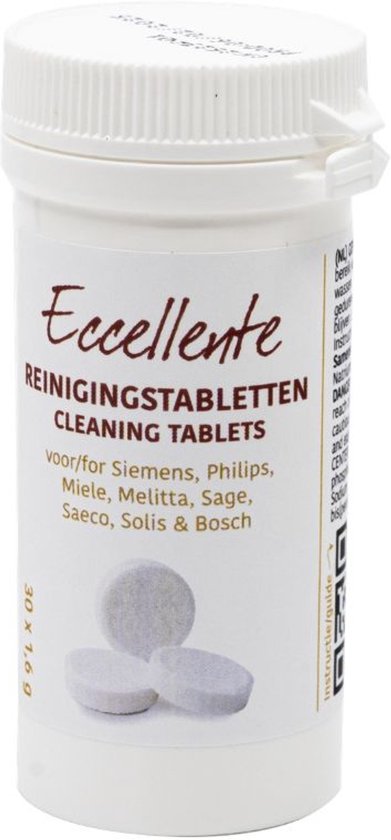 30x Eccellente Reinigingstabletten voor Siemens EQ koffiemachines | TZ80001 TZ80001A TZ60001 | Koffiemachine reinigen | 30 stuks