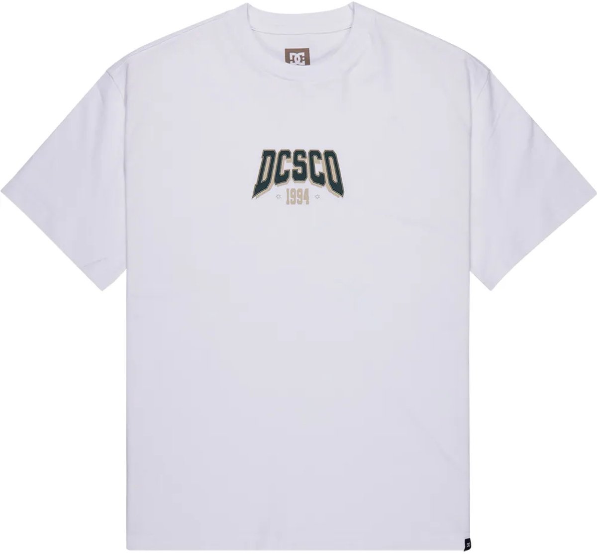 Dc Shoes Crown College T-shirt Met Korte Mouwen 2XL Man Wit