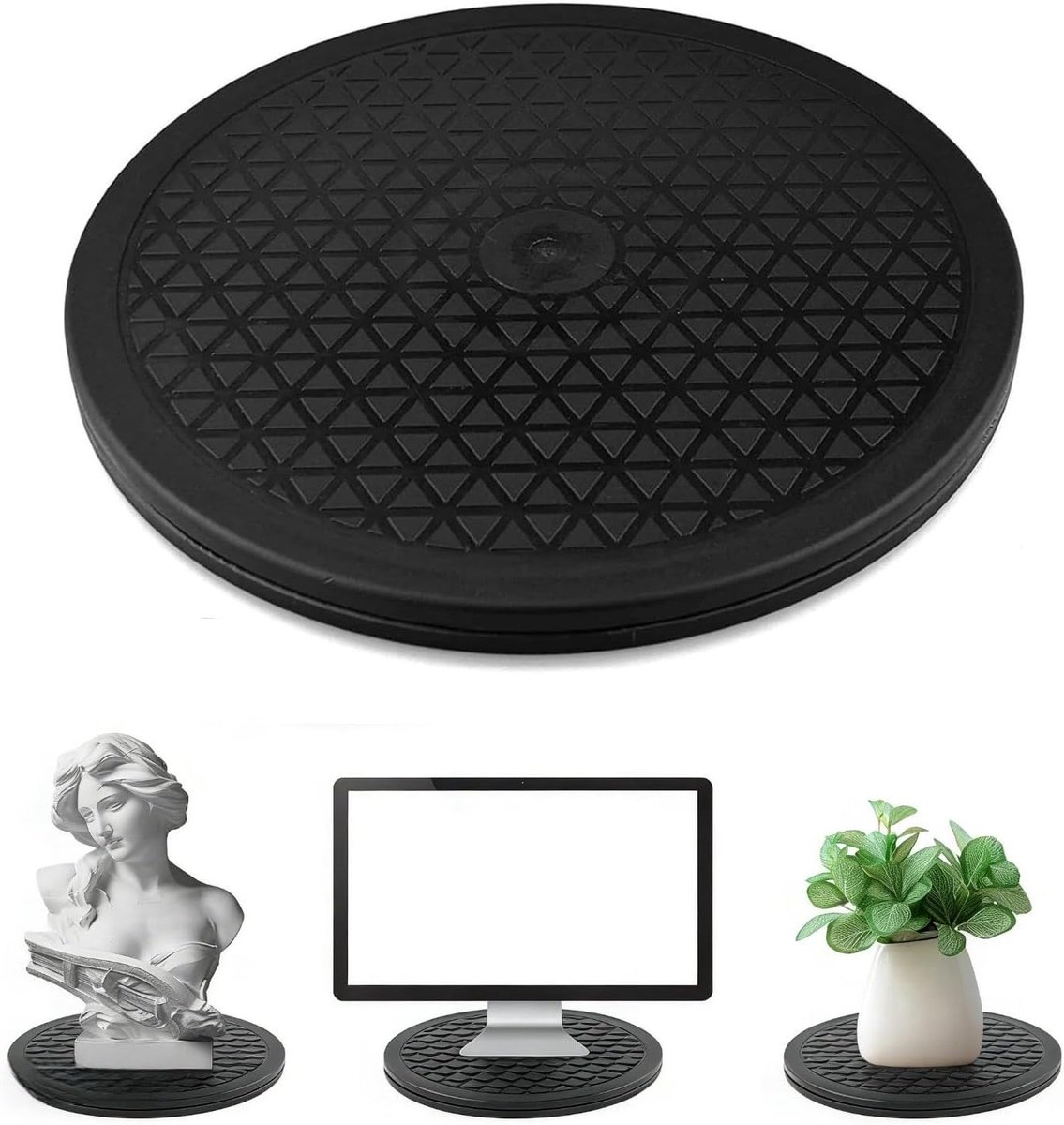 Multi-functioneel Draaiend Platform van 20 cm voor Laptops, Monitoren, TV's en Meer - 360° Rotatie voor Creatieve Toepassingen en Organisatie