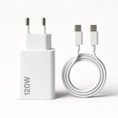 Chargeur rapide GoldenBerry 120W Câble de charge inclus – 4 ports (2x USB-C/USB PD + 2x USB QC) – Chargeur universel pour téléphone compatible iPhone et Samsung – Charge ultra rapide