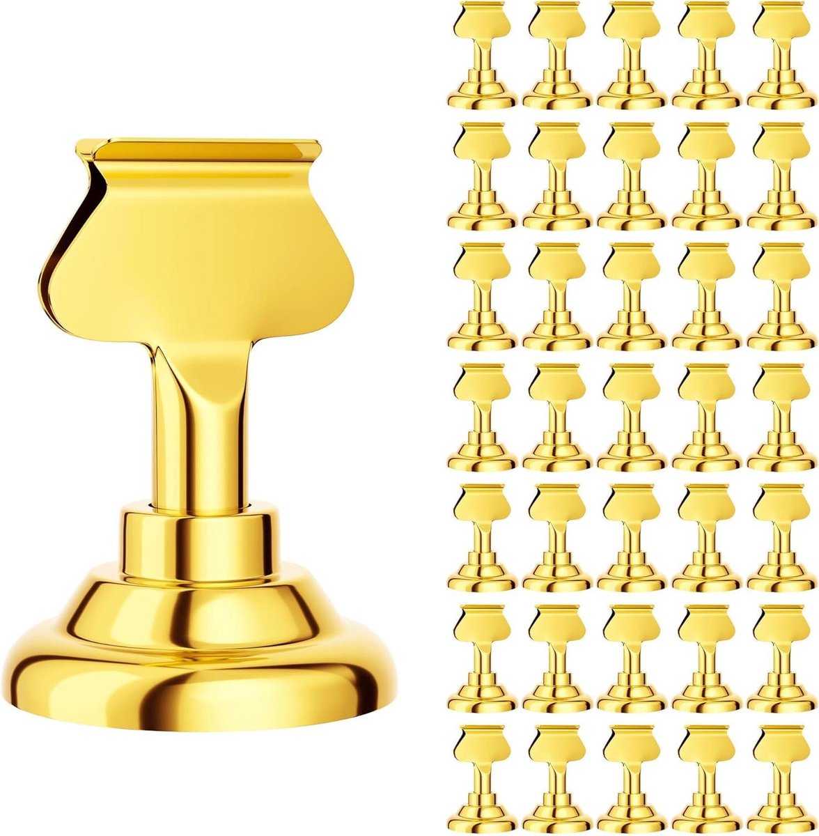 Tafelkaarthouders Set - Plaatskaarthouders - Tafeldecoratie Presenteren - Zware Stevige Basis - 36 Stuks - Goud