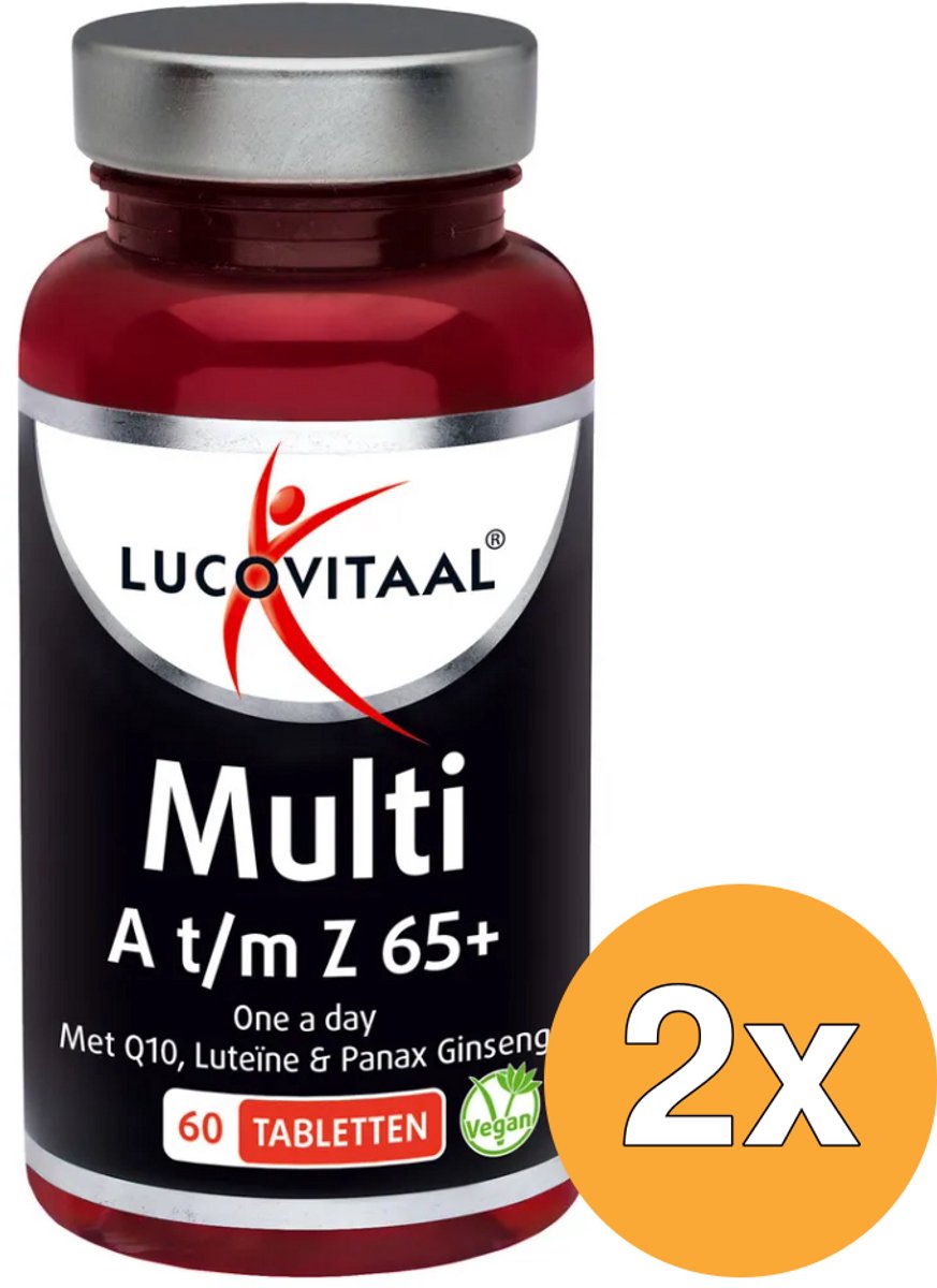 2x Lucovitaal Multi A-Z 65+ (60 tabletten)