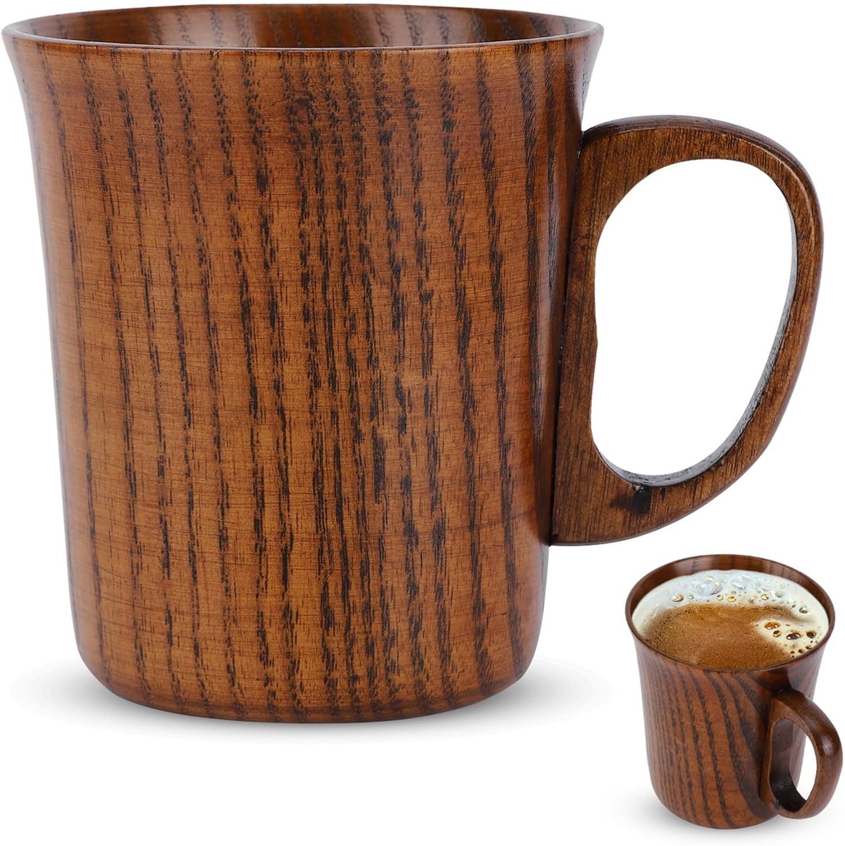 Handmade Wooden Coffee Mug - Japanse Stijl - Drinken van Koffie - Melk - Thee - Water