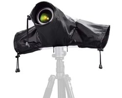 Regenhoes voor camera - Regenhoes - Statief en camera niet inbegrepen - Camera-accessoires - Waterdicht - Geschikt voor alle spiegelreflexcamera's - Zwart - 48*41 cm