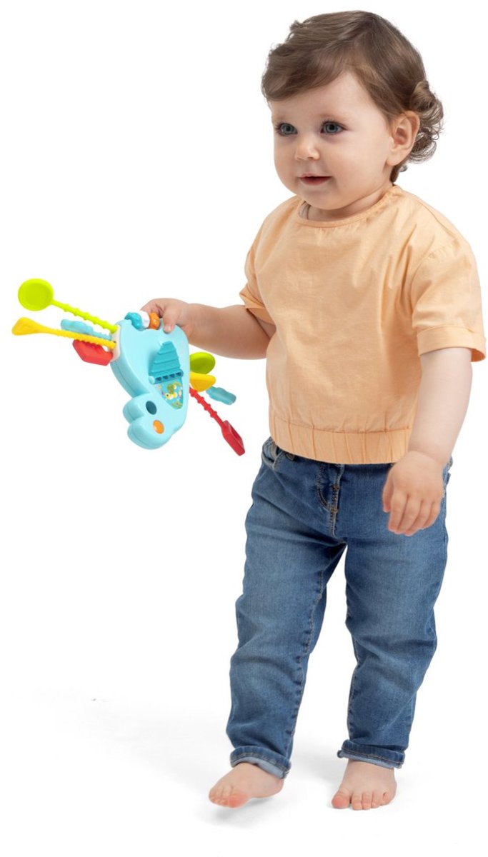 Chicco Multisensorische Trekkoord Walvis - Montessori Grijp & Bijtspeelgoed (1-3 Jaar) van Chicco — afbeelding 3
