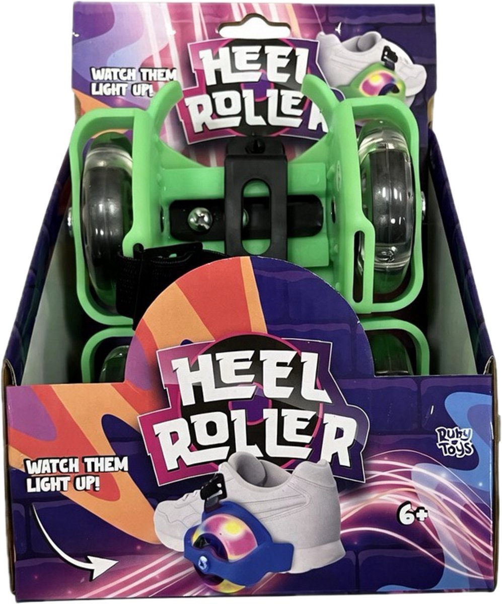 Wieltjes voor Schoenen Kleur Hakwiel Flashing Rollers Heel Roller Rolschaats voor Kinderen Groen