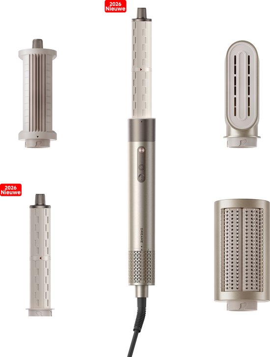 Dreame Airstyle Shine - 5-in-1 Föhn- en Stylingsysteem - 1200W - Professionele Haardroger met Automatische Krulstaven - 2026 version