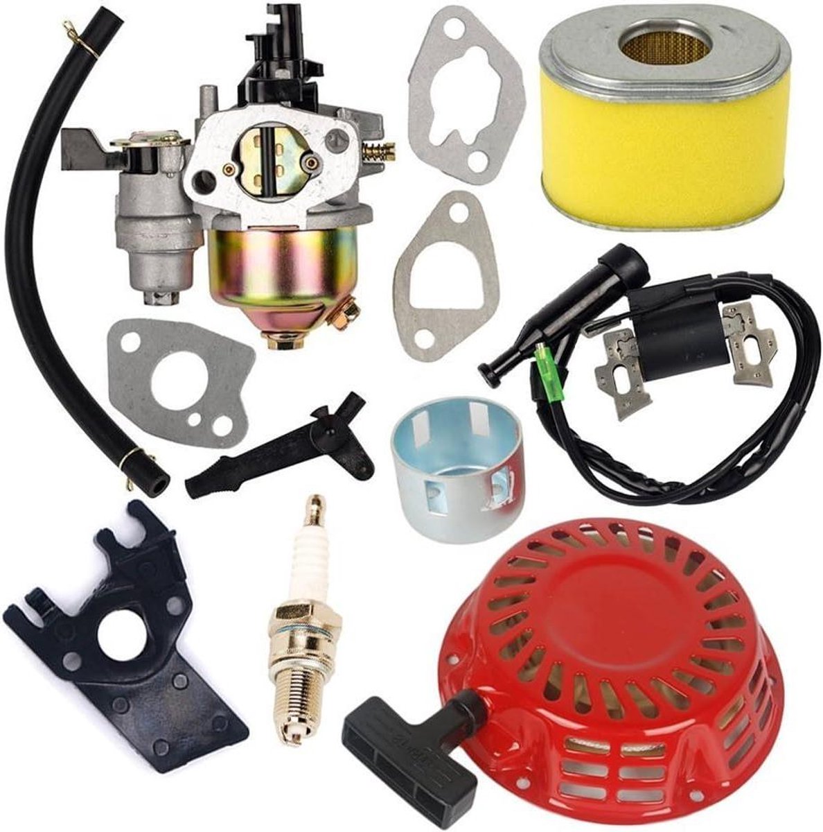 Motor Onderdelen Set - Carburateur Luchtfilter - Motoronderhoud Uitvoeren - Compleet Vervangingspakket - 5.5 tot 6.5 PK - Niet gespecificeerd