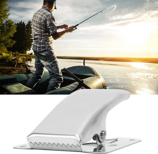 SPHProducts - Visreinigingsbord - Roestvrijstalen Visklem - Stevige Grip - Zilverkleurig - Vissershulpmiddel - Ideaal voor Vissers - Visfiletklem van Merkloos — afbeelding 3