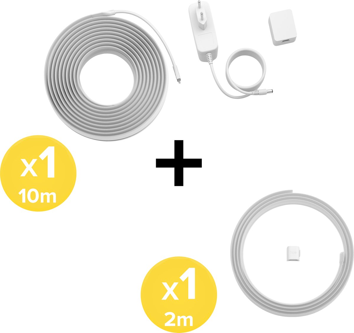 Philips Hue Flux LED strip 12 Meter - Wit en Gekleurd Licht - Light Strip - Incl. Voedingskabel - Hue White and Color Ambiance — afbeelding 3