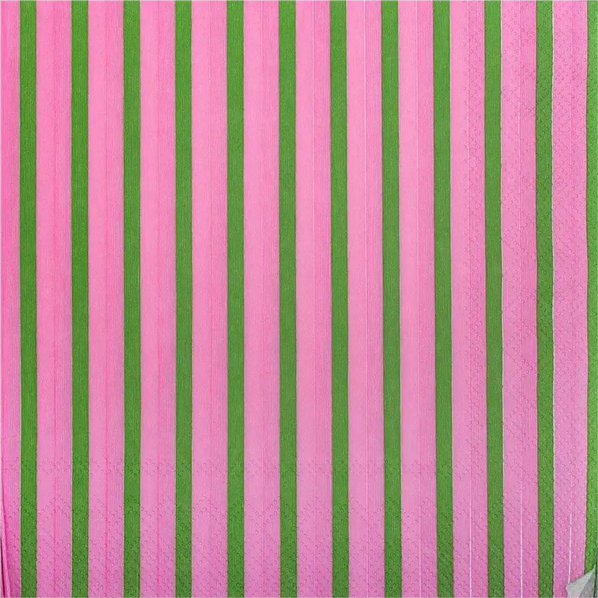 Kitsch Kitchen Servetten Streetstyle Striped Pink/Green