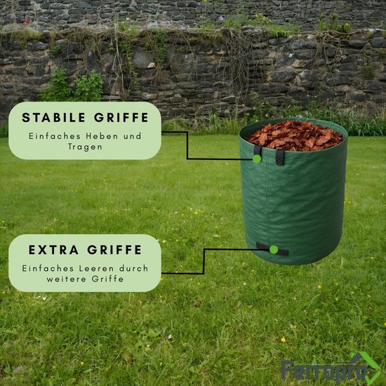 Tuinafvalzakken - Vuilniszakken - Tuin opruimen - Zelfstaand - 272 liter - Groen — afbeelding 4