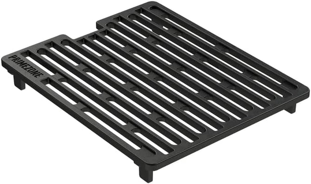Gietijzeren Grillrooster - BBQ Accessoire - Intensief Grillen - In Hoogte Verstelbaar - 24 x 29 cm - Zwart
