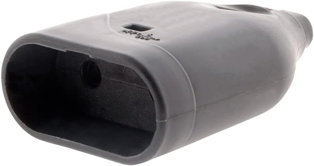 Vrouwelijke stekker - Stopcontact connector - Apparaten aansluiten - Veilige elektrische verbinding - 6A - Zwart