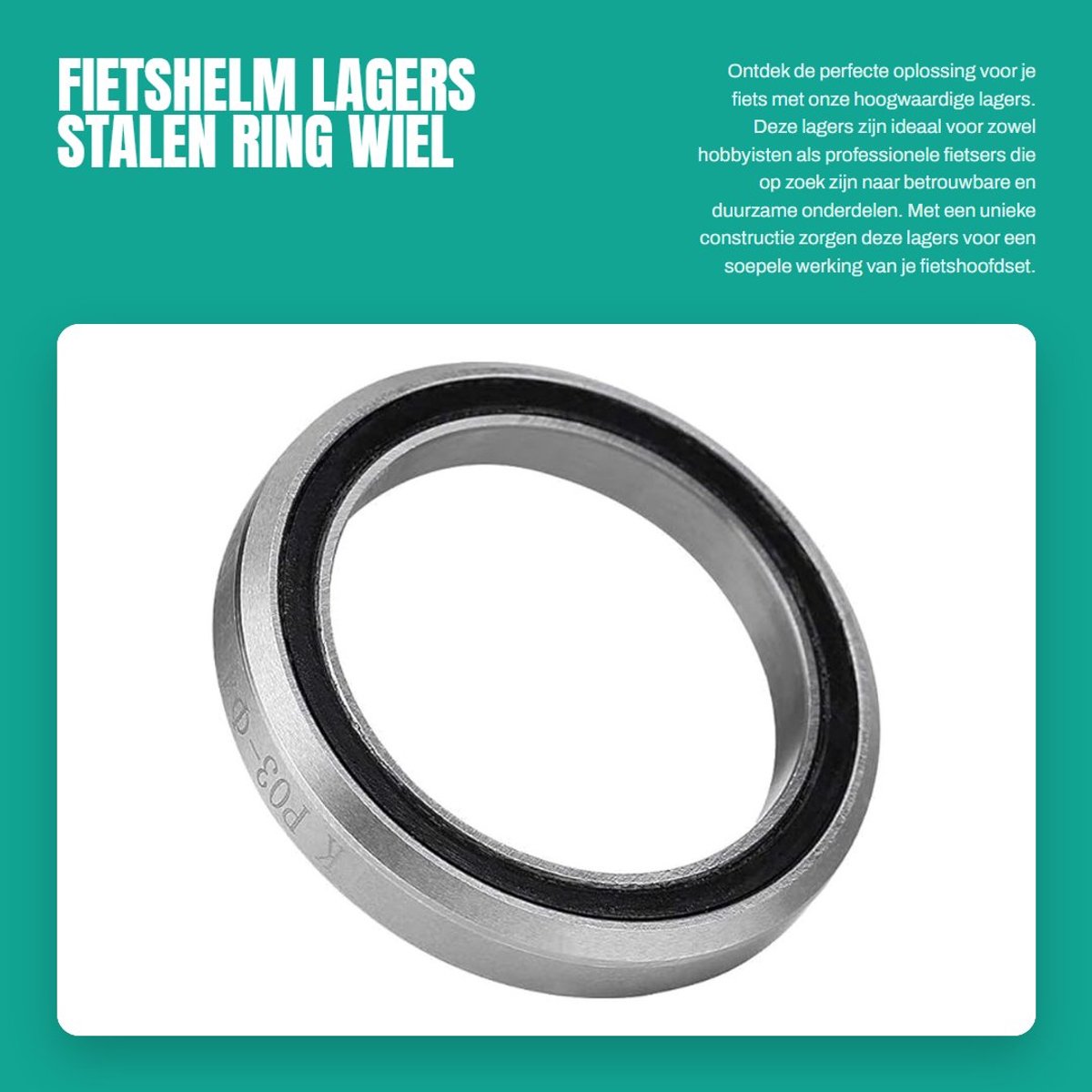 Dailygoods- Fietshelm - Hoogwaardig Staal - Anti-roest - Waterproof - Anticorrosie - Unieke Reparatieaccessoires - 49 mm - Fietslager