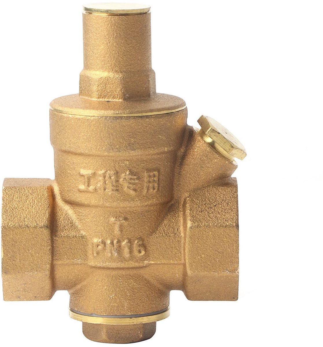 Dailygoods- Waterdrukregelaar 1.6MPa - Messing Reduceerventiel - Verstelbaar - Duurzaam - Corrosiebestendig - Eenvoudige installatie - Drukregelaar