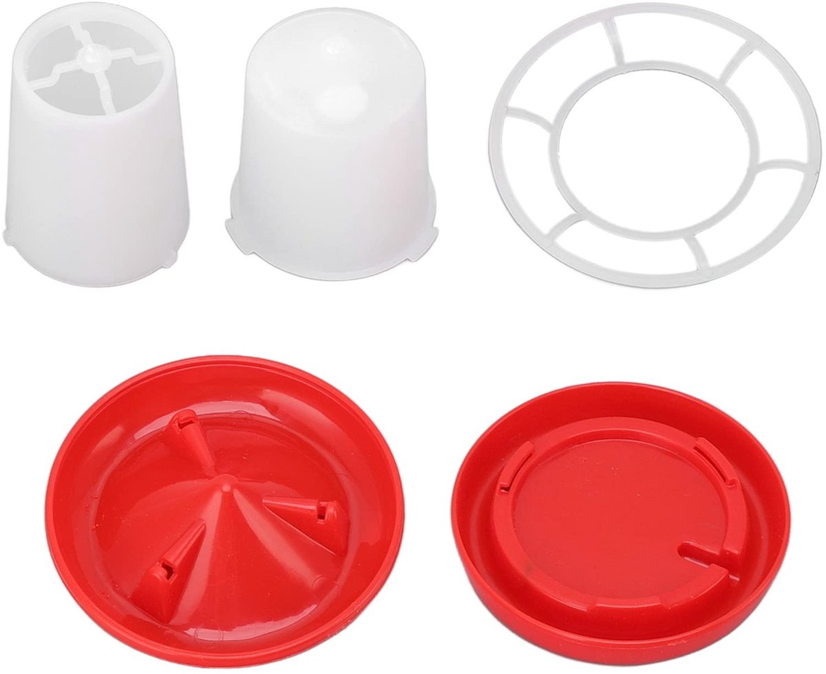 Dailygoods- Voerbakset Duurzaam - Drinkbak - Voederbak - Voedingssonde - Gieter - Compacte Afmetingen - Pluimveevoerbak