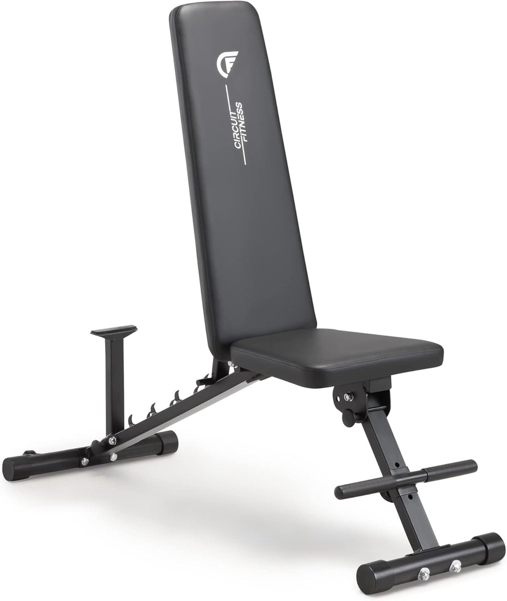 Fitness Bank - Verstelbare Bank - Kracht Training - Opvouwbaar Ontwerp - 137 cm Lengte - Zwart