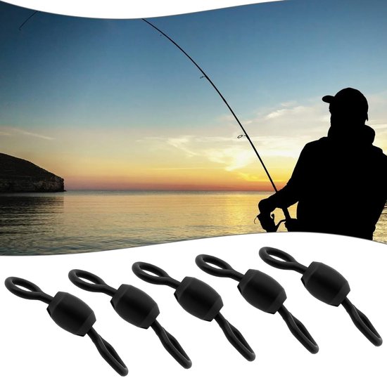 Vissen Swivels - Ronde Ruit - 100 stuks - Zwart - Zeekarper - Zoetwater - Geschikt voor Vissen - 14mm van VISSEN — afbeelding 5