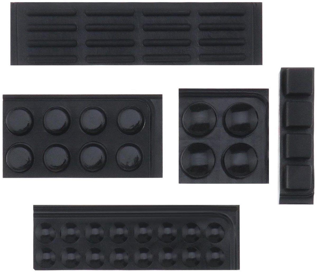 Dailygoods - Bumper Pads - Geluiddempende Kussens - Zwart - Siliconen Voeten - Ideaal voor Meubels en Elektronische Producten - 48 Stuks