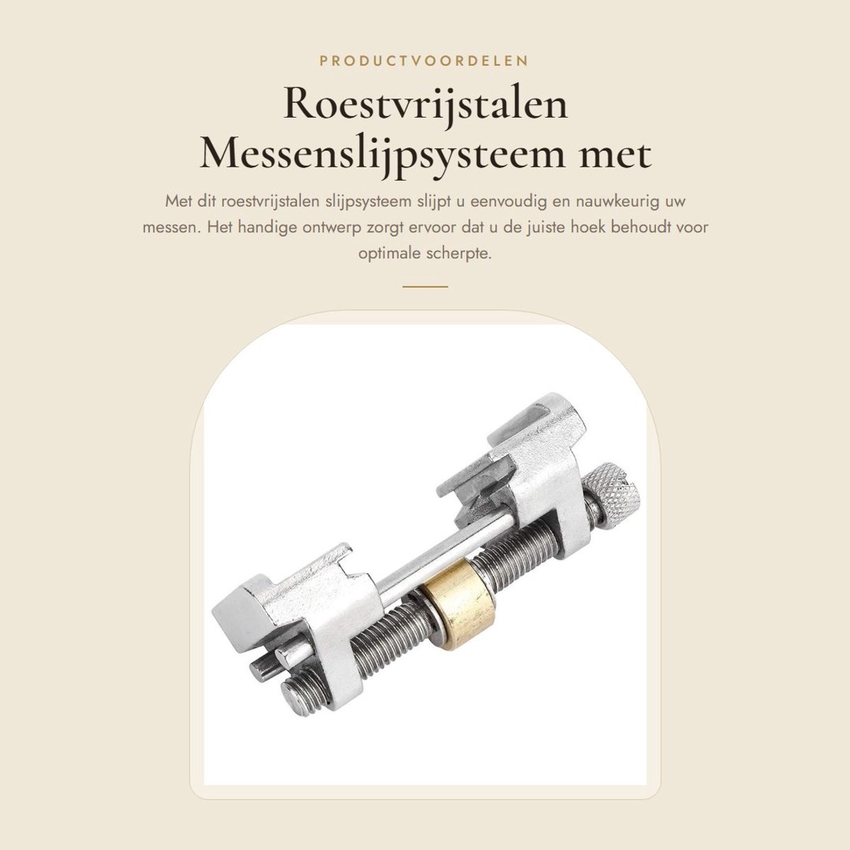 Dailygoods- Messenslijperset Roestvrijstalen Slijpsysteem - Hoongeleider Jig - Vaste Hoekbeitel - Zijklemmen - Rand Slijpen - Comfortabel Ontwerp