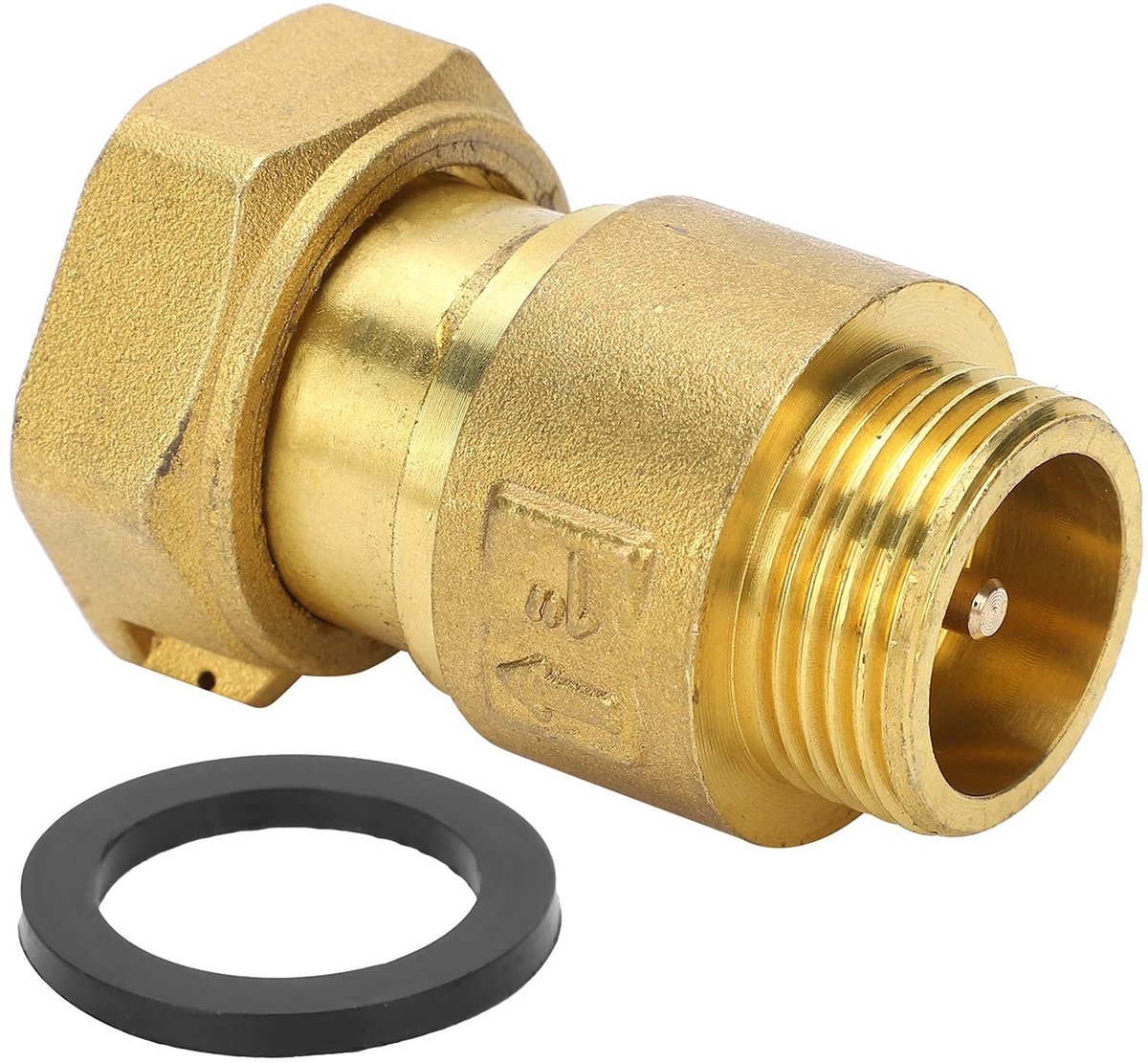 Dailygoods- Terugslagklep 25mm - Terugslagklep Messing - Voetklep - Terugslagventiel Aquarium - Eénrichtingsstroom - Nominale druk 1.6 MPa