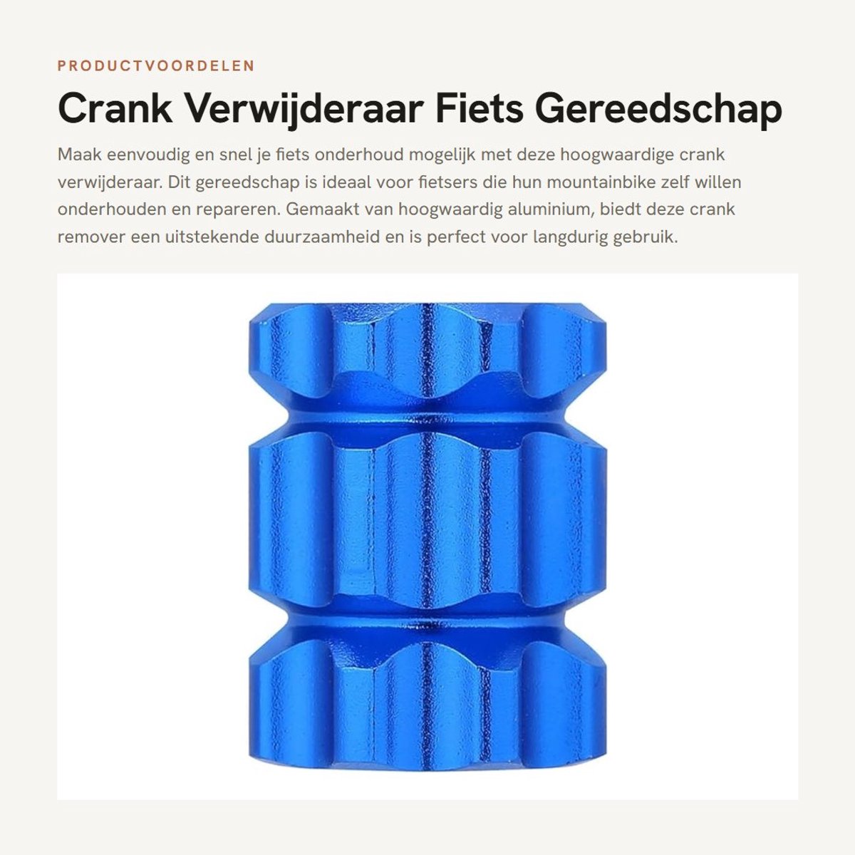 Dailygoods- Crankverwijderaar Professioneel - Fietsgereedschap Koffer - Reparatiegereedschap Fiets - Mountainbike Gereedschap - Hoogwaardige Kwaliteit - Duurzaam Gebruik