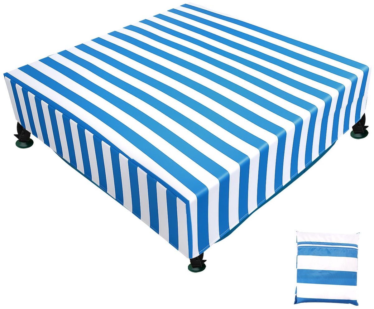 Dailygoods- Zwembadhoes Waterdicht - 420D Oxford-stof - Opbergtas - 130x130x30 cm - Bescherming tegen stof/ bladeren - Voor kinderen - Zwembadafdekking