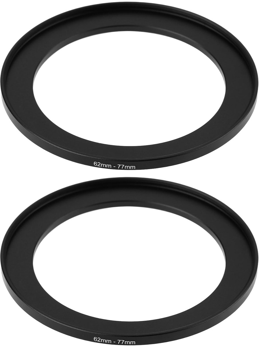 Dailygoods - Camera Lens Adapter - 62mm naar 77mm - Geschikt voor digitale camera en spiegelreflexcamera - Zwart - Accessoires voor camera's - Perfect...