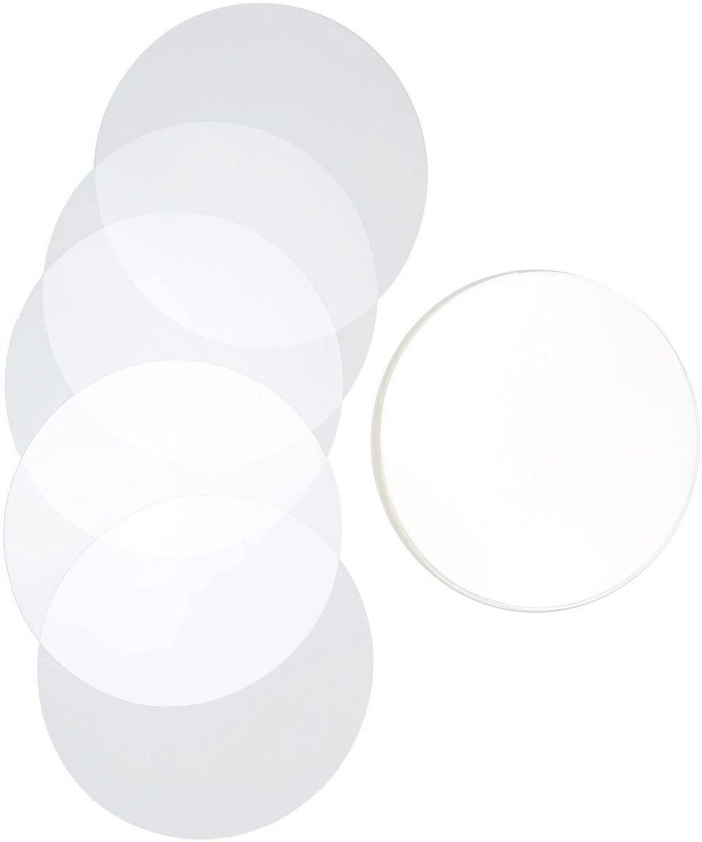 Dailygoods- Badge Beschermende Film 100 Stuks - Transparant PVC - Bescherming voor Pin Knoppen - Koelkastmagneet - DIY Badge - Effectieve Bescherming - Badgefilm