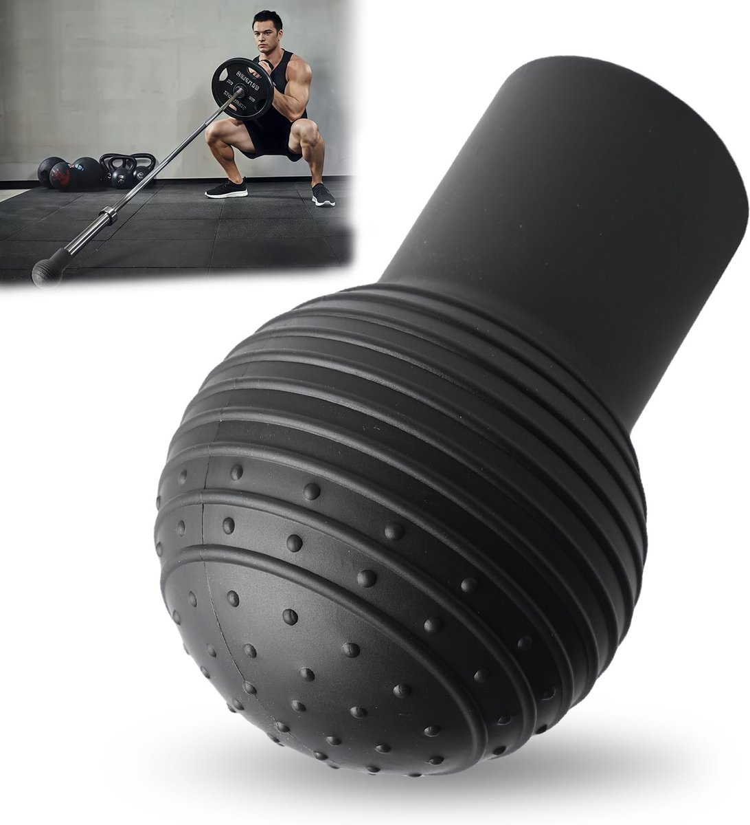 Dailygoods- Landmine Opzetstuk 360° Rotatie - Antislip Basis - Siliconen - Draagbaar - Krachttraining - Veilig en Stabiel - Halteroefening