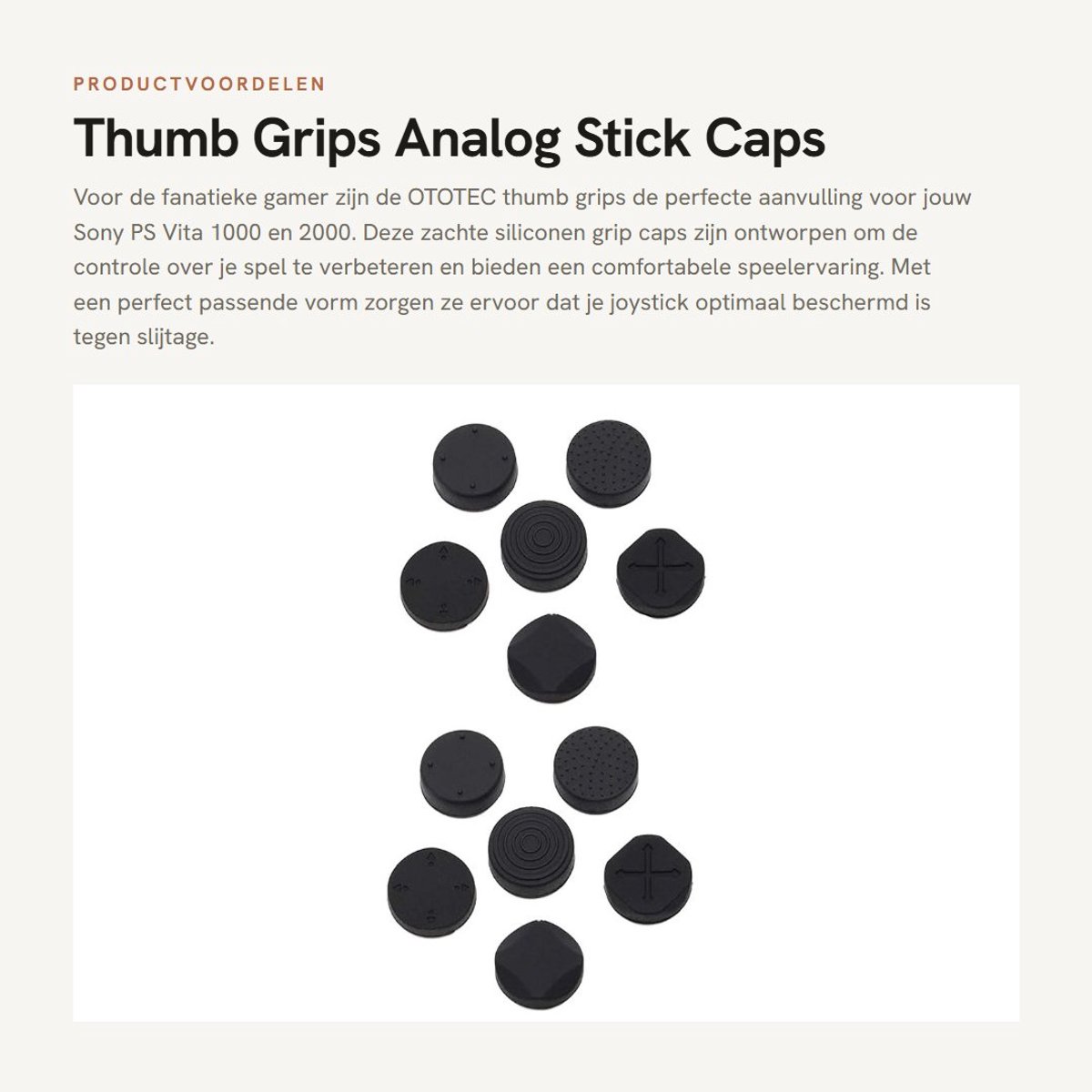 Dailygoods- Duimgrepen Zachte Siliconen - Grip Cap - 12 Stuks - Zwart - Verbeterde Controle - Bescherming tegen Slijtage - Joystick Grips