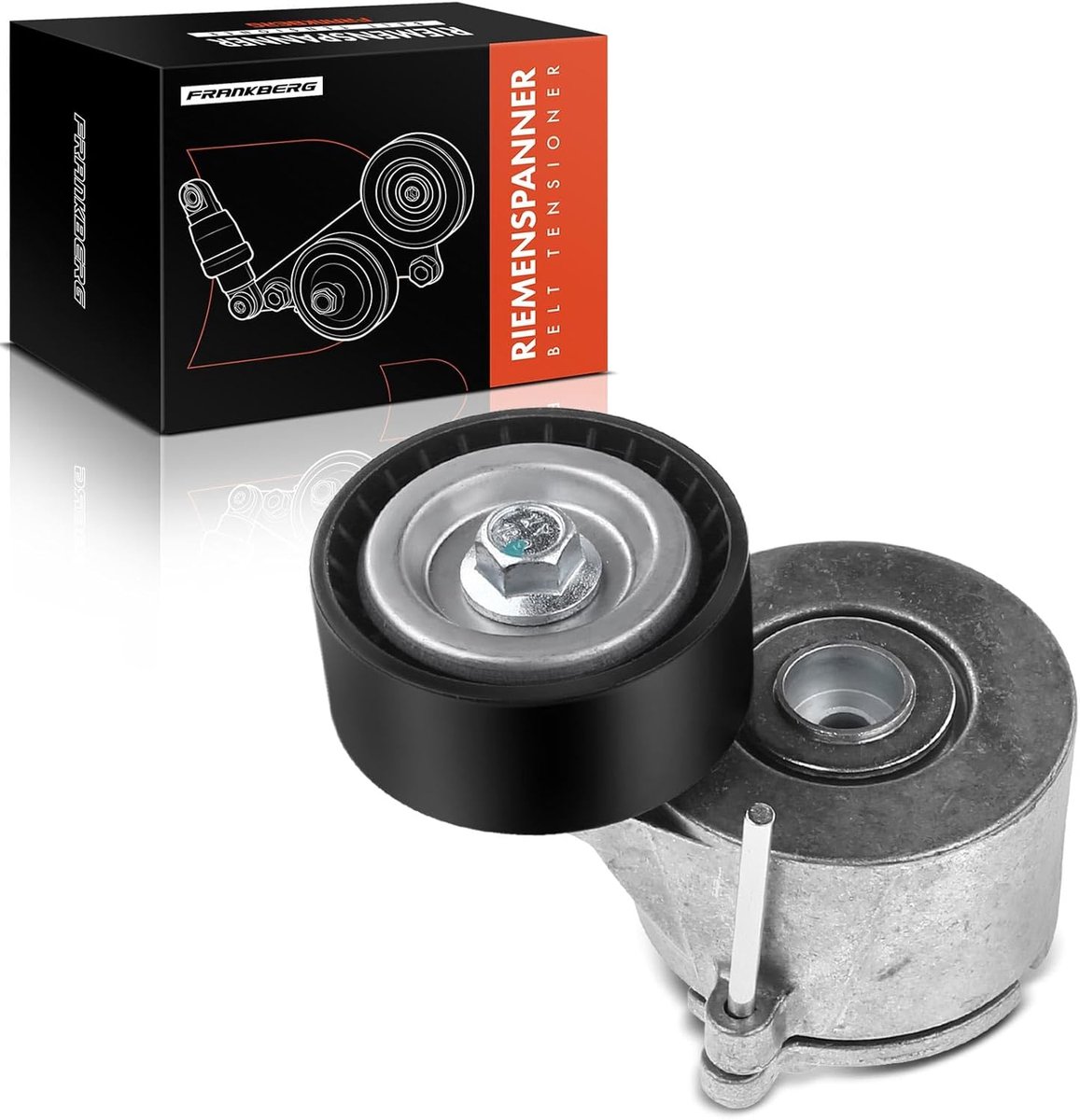 Riemspanner V-riem - Spanrol - Auto Onderhoud - Voor Airconditioning - 65mm Diameter - Zilverkleurig