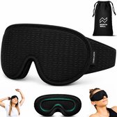 Northwall Luxe Slaapmasker voor Mannen en Vrouwen - 100% Verduisterend - 3D Ergonomisch Traagschuim - Oog Masker met Opbergzakje