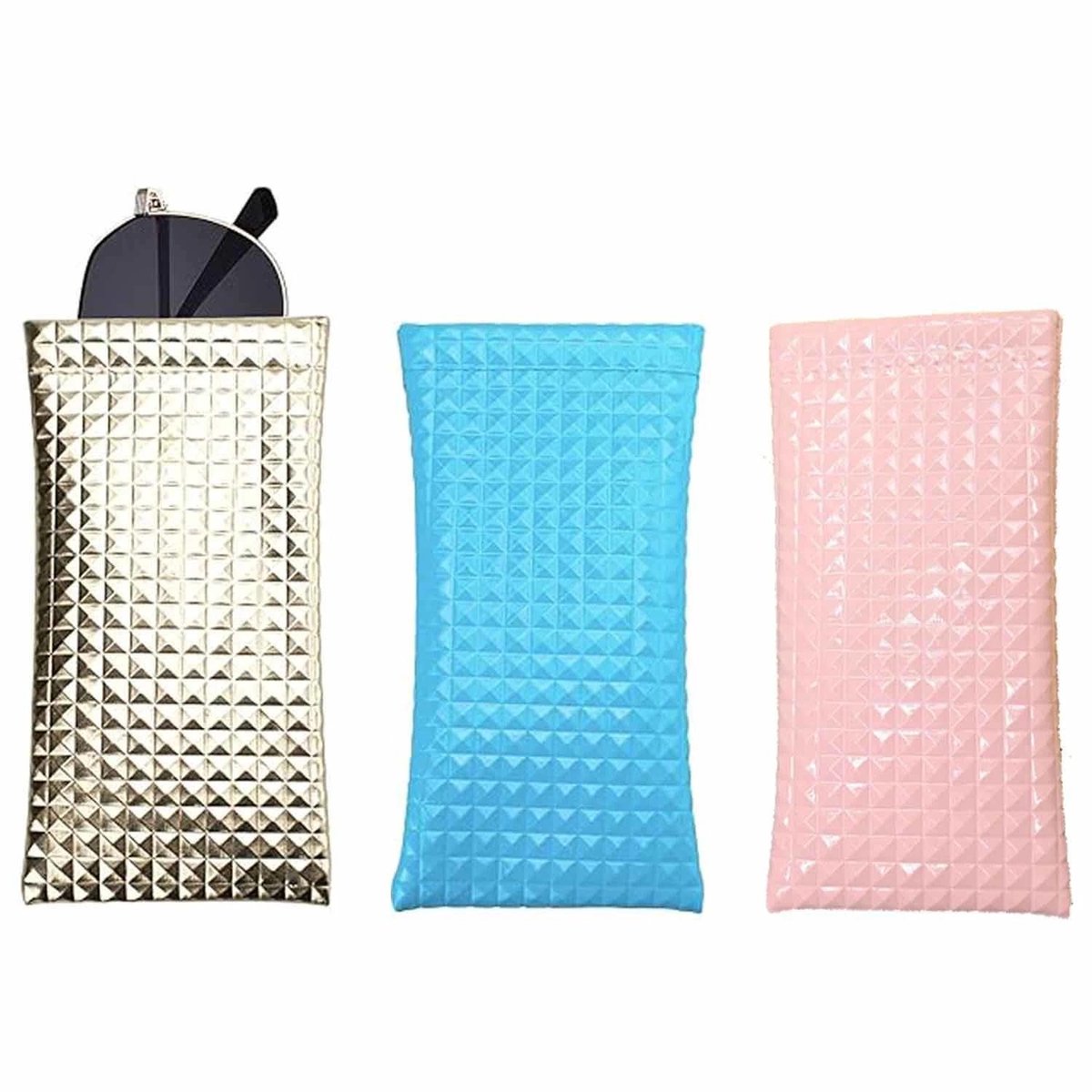 Dailygoods- Brillenkoker Zacht - Brillenkoker Dames/Heren - Draagbare Zonnebriltas - Microvezel Binnenkant - Lichtgewicht Bescherming - Metalen Veersluiting - Brillentas