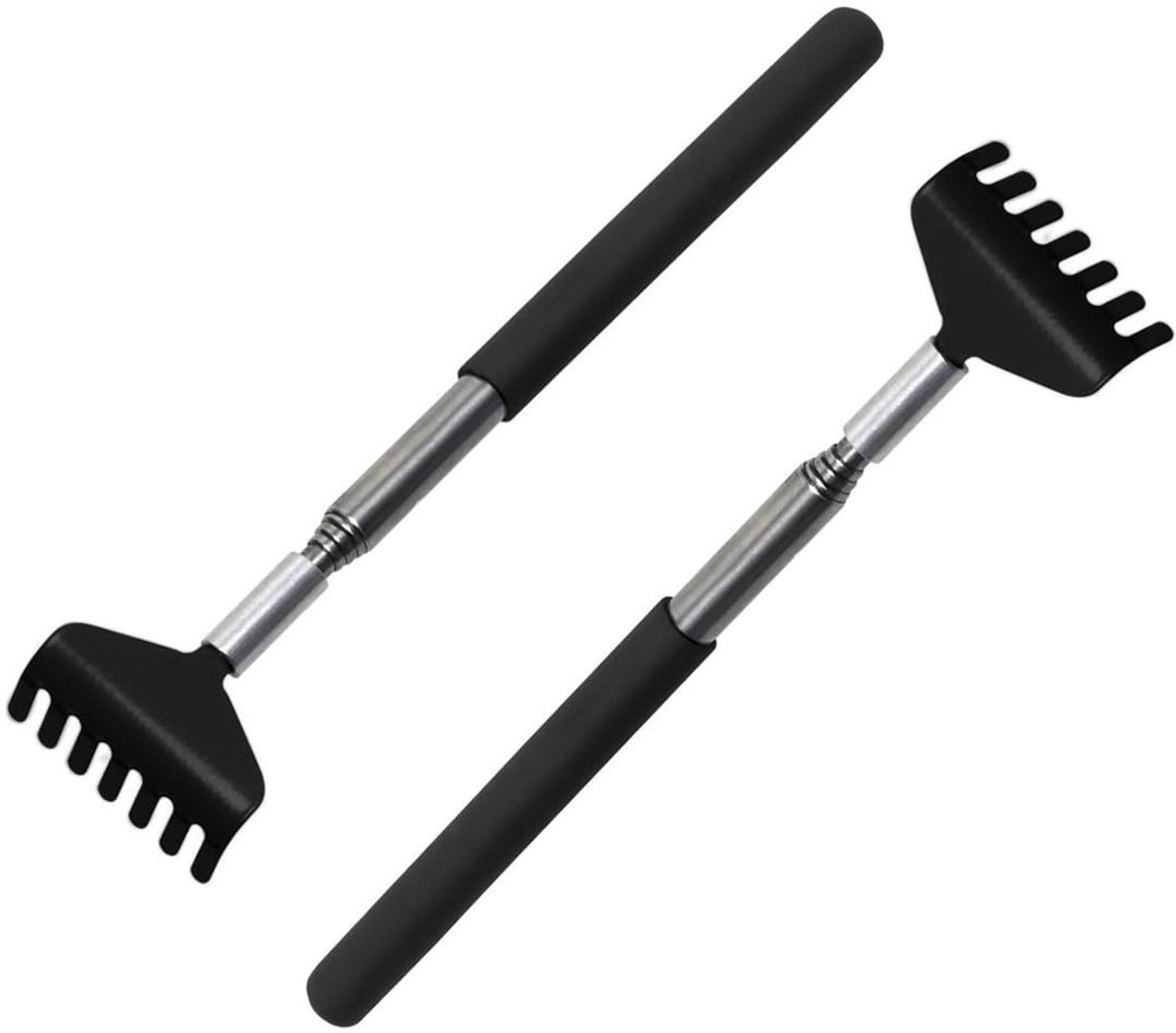 Dailygoods- Rugkrabber telescopisch 20-68 cm - Roestvrij Staal - Ergonomisch Design - Duurzaam - Comfortabele Massage - Multifunctioneel - Jeukkrabber