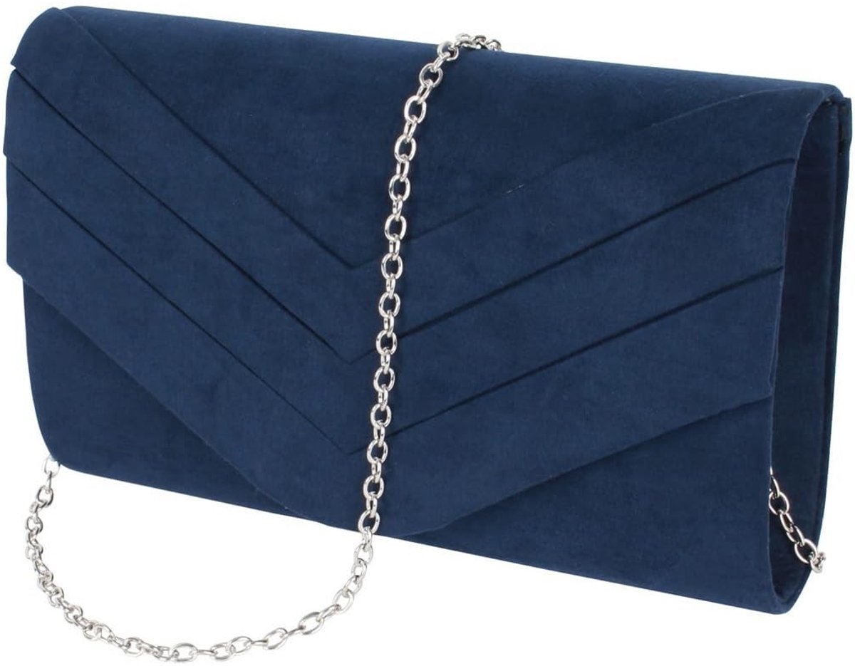 Dailygoods- Handtas Suède - Avondtas - Crossbody Schoudertas - Kleine Schoudertas - Elegante Omslag - Bruiloftstas - Clutch