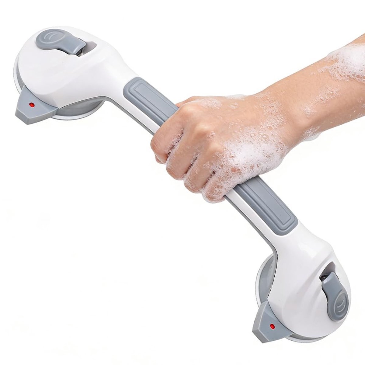Dailygoods- Douchegreep 38 cm - Douchegreep met Zuignappen - Bad Handgreep - Antislip Steun - Kunststof/Siliconen - Geschikt voor Gladde Oppervlakken - Badhandgreep