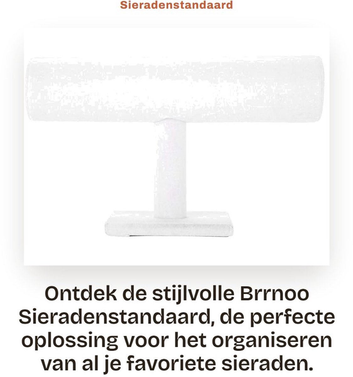 Dailygoods- Sieradenstandaard T-Bar - Sieraden organizer - Sieradenopslag voor horloges - Armbanden - Halskettingen - Hoogwaardig materiaal - Sieradenhouder