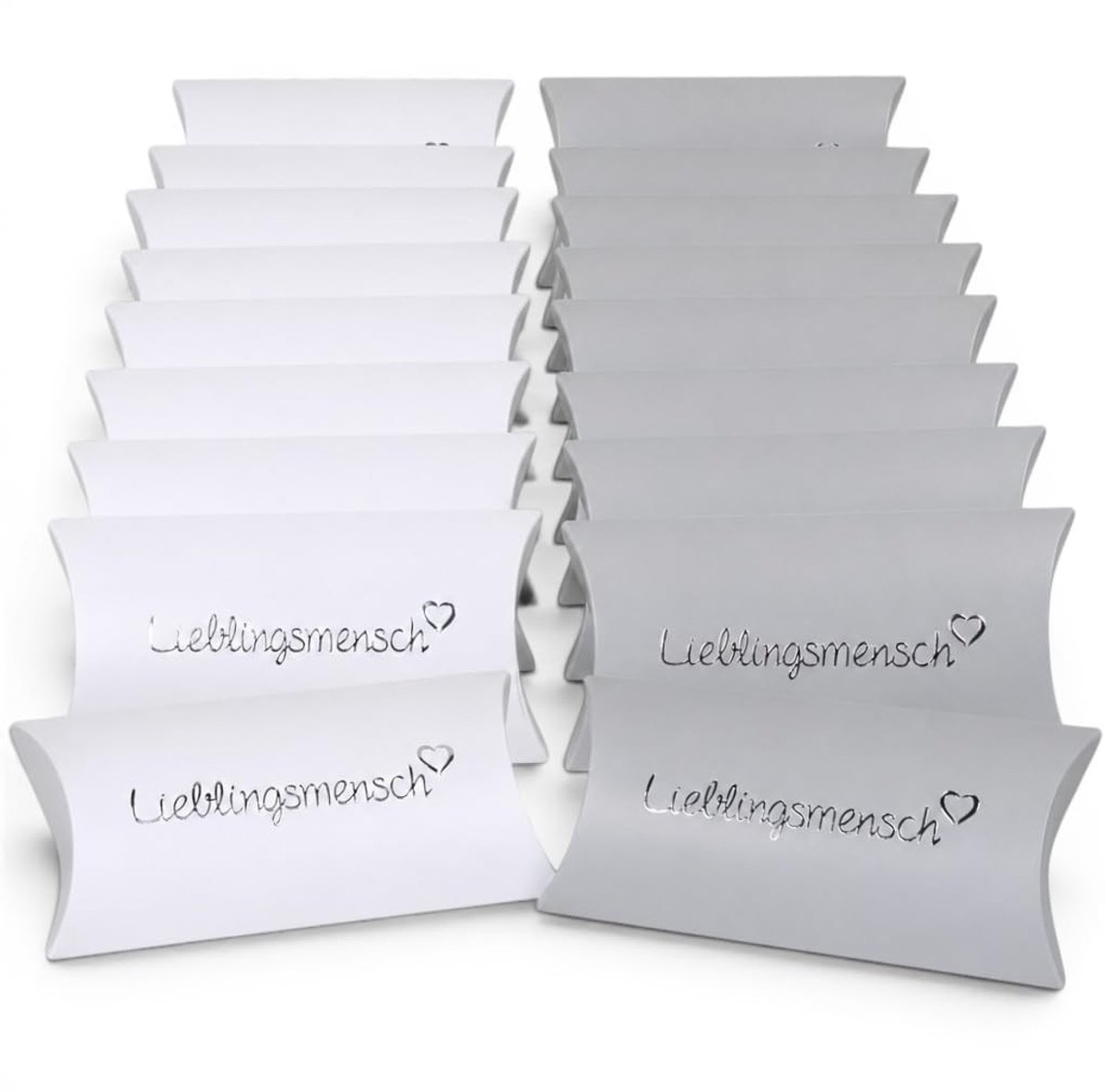 Dailygoods- Geschenkdozen set 24 stuks - Kussendozen voor geldgeschenken - Cadeauverpakking voor bruiloft - Verjaardag - Kleine attenties - Hoogwaardig karton 14 x 6 cm
