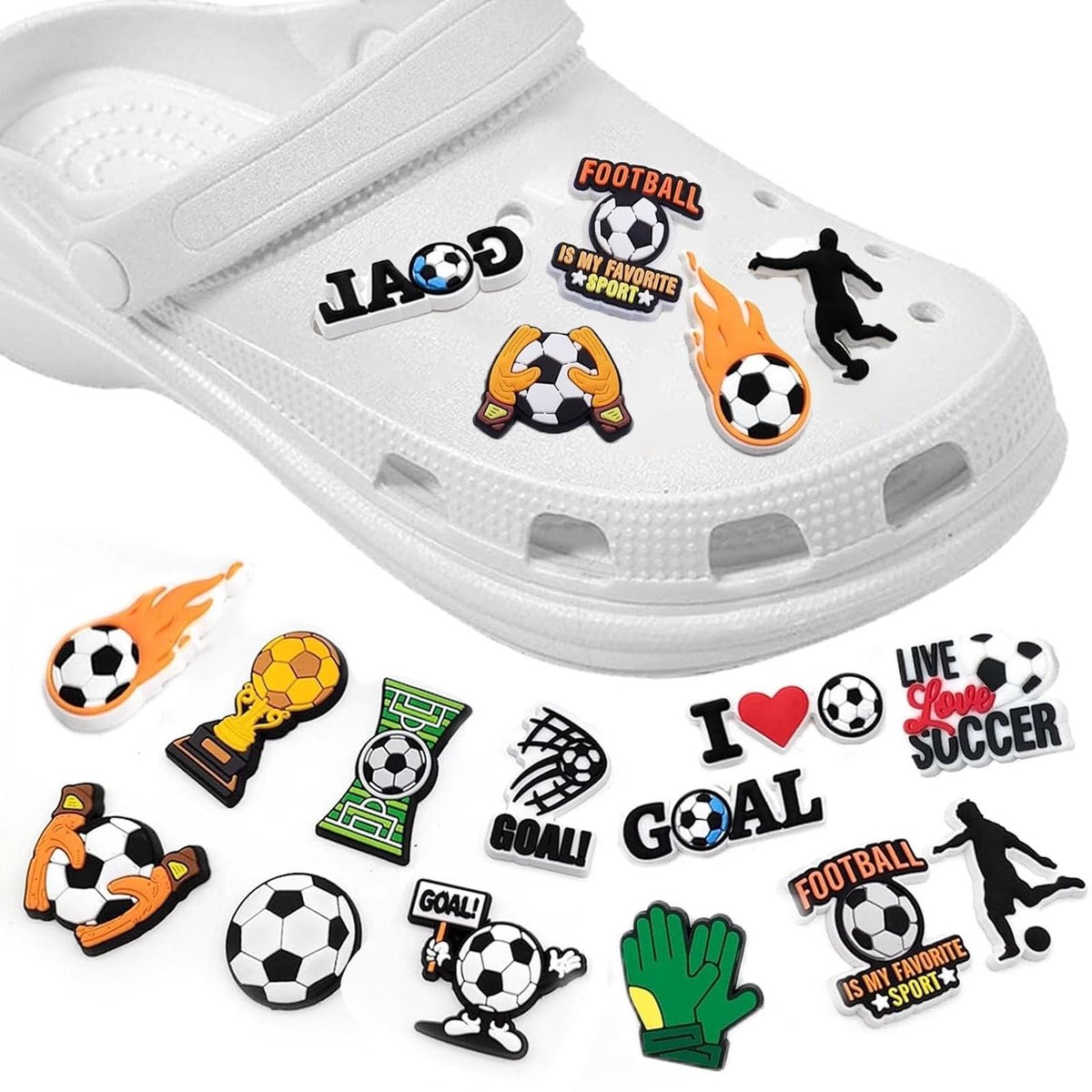Dailygoods - 34 Stks Schoen Decoratie Charms - DIY Schoen Accessoires - Speelgoed voor Volwassenen - PVC - Creatieve Schoen Charms - Geschikt voor Uni...
