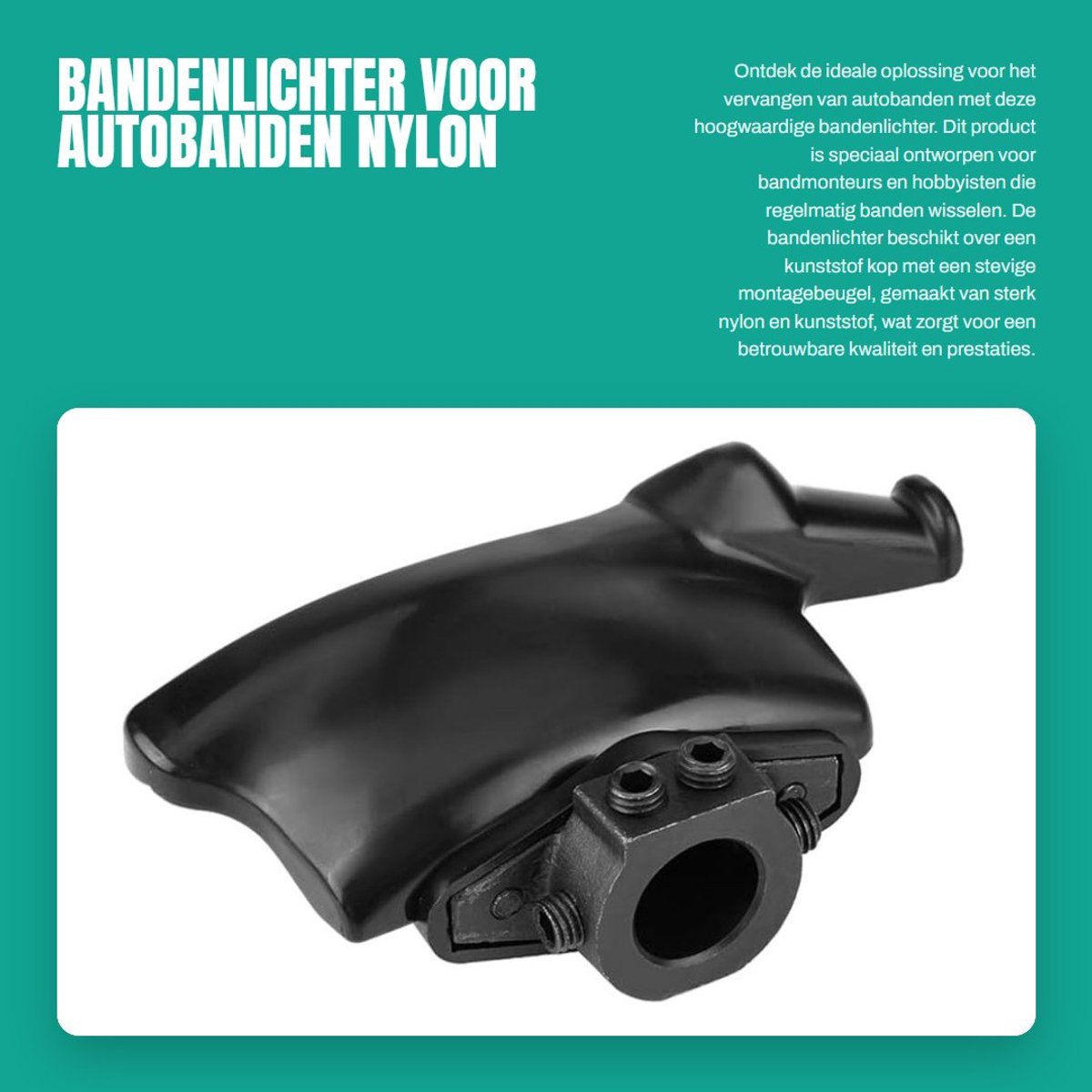 Dailygoods- Bandwisselaar Kunststof Nylon - Bandenmontagepasta - Demonteer Gereedschap - Eendkop - Montagebeugel - 28 mm Diameter - Bandenmontage