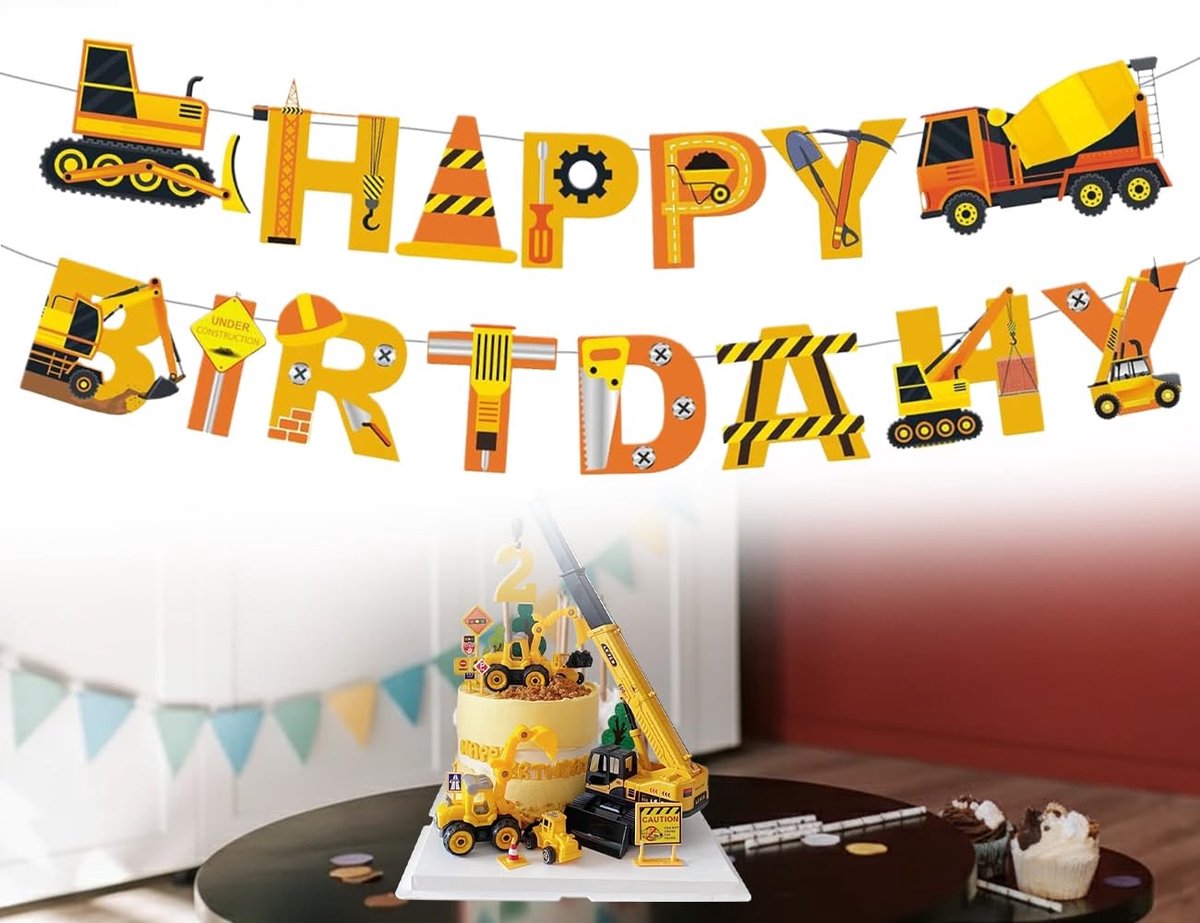 Dailygoods- Verjaardagsslinger Happy Birthday - Feestdecoratie - Verjaardagsbanner - Hangende Ketting - Doe-het-zelf Decoraties - Hoge Kwaliteit