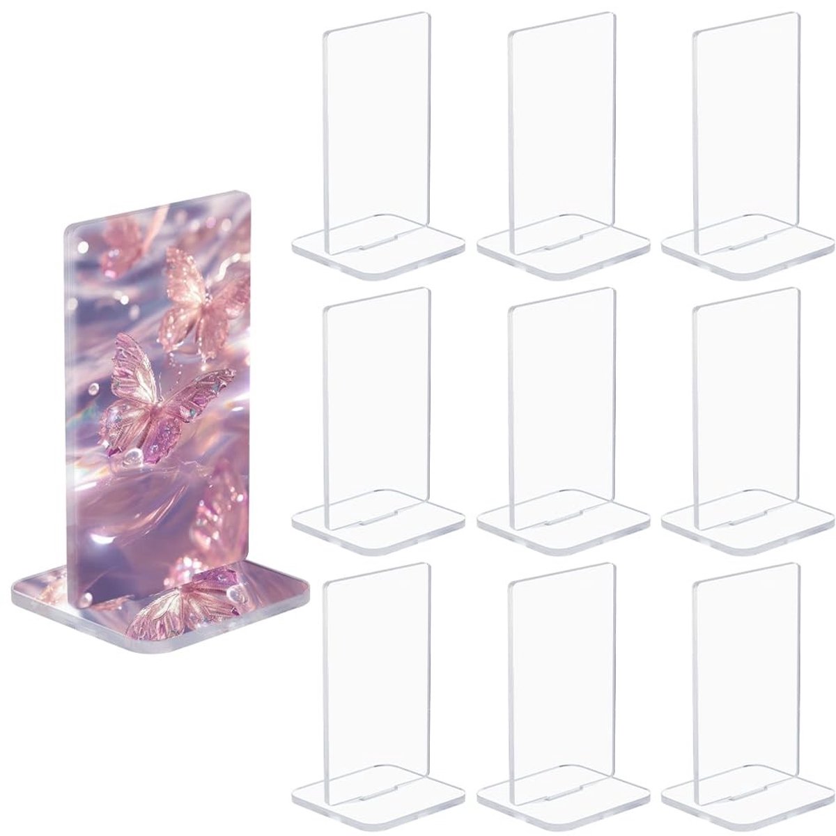 Dailygoods - 12 Set Sublimatie Acryl Fotolijst - Helder Acryl Foto Display Frame 6x6x10,5cm